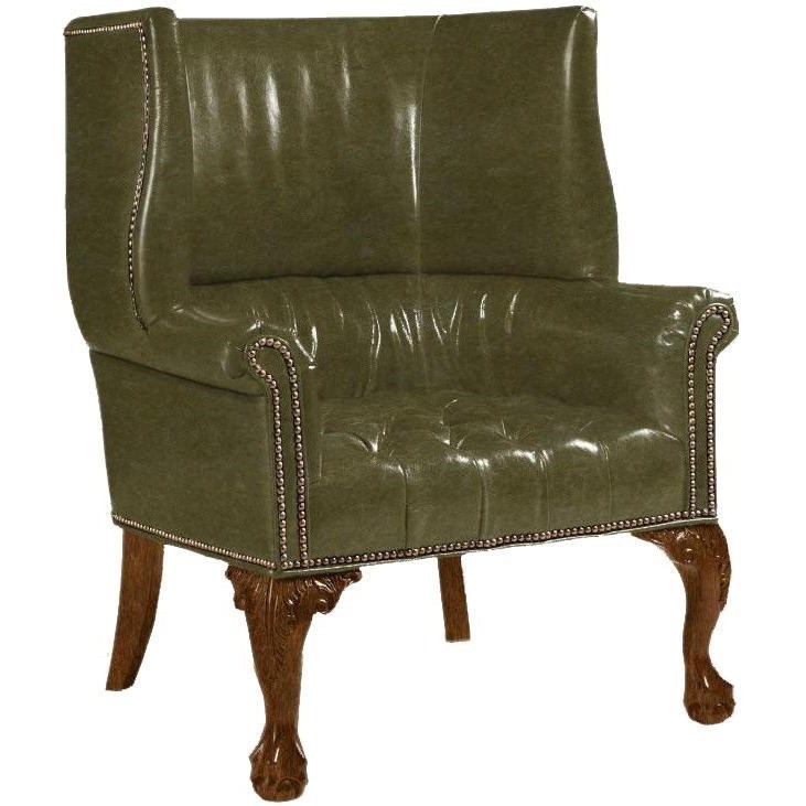 Lexington Leather LL753111 Customizable Cardiff LeatherUpholstered Shelter Wing Chair with